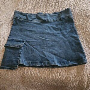 Jean stretch skirt
